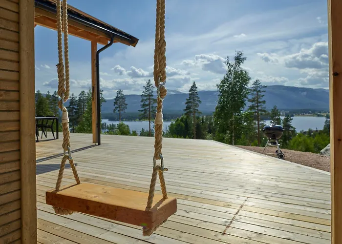 度假居 Furuheim Lodge, 4 Seizoenen Met Fantastisch Uitzicht *